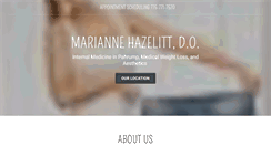 Desktop Screenshot of drmariannehazelitt.com