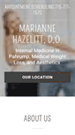 Mobile Screenshot of drmariannehazelitt.com