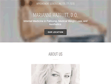 Tablet Screenshot of drmariannehazelitt.com